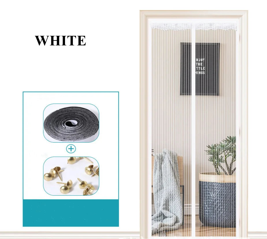 NEW Magnetic Screen Door Curtain Anti-Mosquito Net Fly Screen Mosquito Protection Net Magnet Spring for Doors Windows