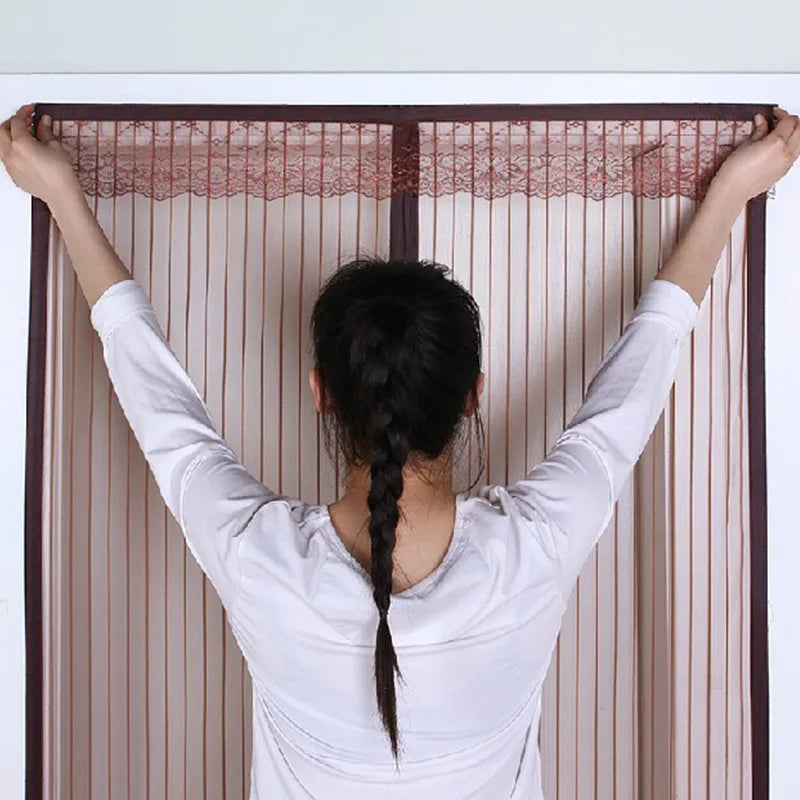 NEW Magnetic Screen Door Curtain Anti-Mosquito Net Fly Screen Mosquito Protection Net Magnet Spring for Doors Windows
