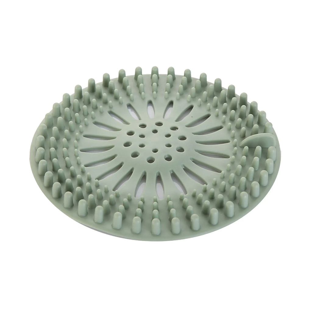 Silicone Drain Hair Catcher with Suction Cup Shower Bathtub Drain Strainer Hair Filter Drain Sink Strainer Bathroom Accessories