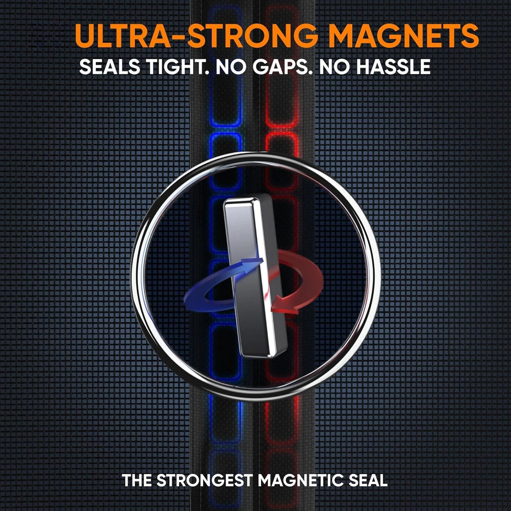 Magnetic Screen Door, Easy-install Strong magnets Anti Mosquito Fly Curtain with Reinforced Hook & Loop for Kitchen, Living Room