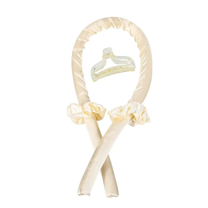 Heatless Hair Curler Curling Rod Headband No Heat Silk Ribbon Curls Hair Roller Curlers for Hair Straightener Hair Styling Tools